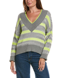 WISPR Wispr Wave Stitch V-Neck Sweater
