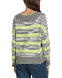WISPR Wispr Wave Stitch V-Neck Sweater
