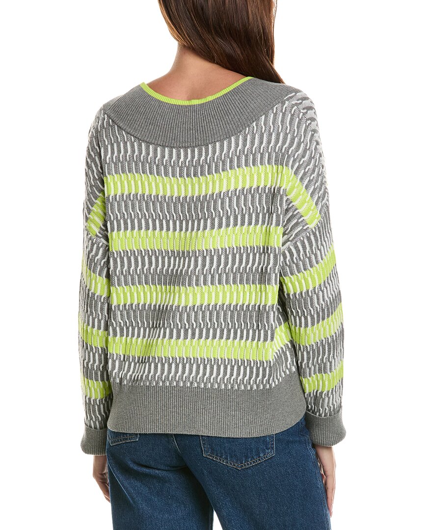 WISPR Wispr Wave Stitch V-Neck Sweater