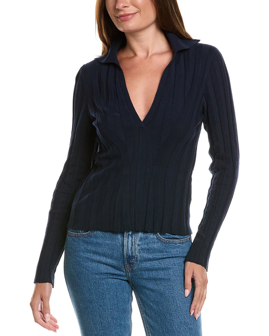 WISPR Wispr Embroidered Floral Crewneck Silk-Blend Sweater