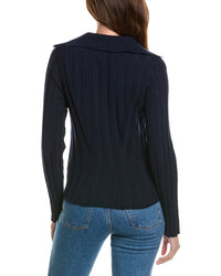 WISPR Wispr Embroidered Floral Crewneck Silk-Blend Sweater