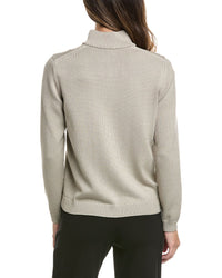 Lafayette 148 New York Lafayette 148 New York Fitted Silk-Blend Bomber Jacket