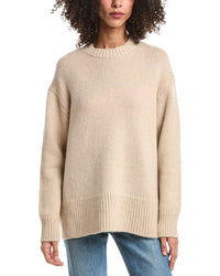 Lafayette 148 New York Lafayette 148 New York Chunky Crewneck Cashmere & Wool-Blend Sweater