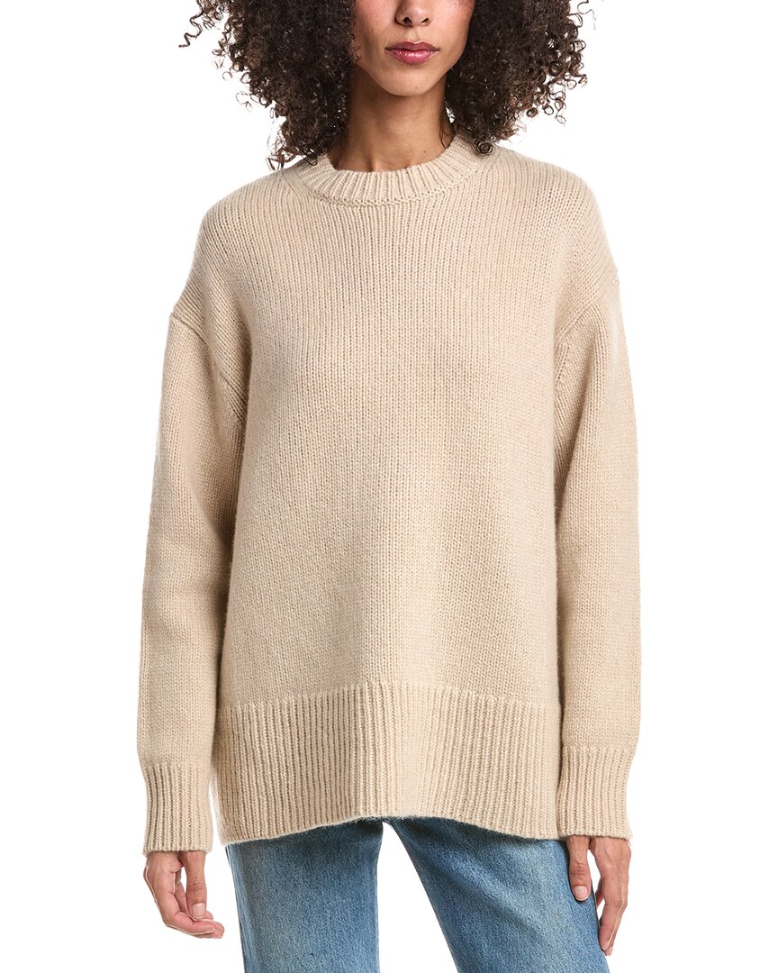 Lafayette 148 New York Lafayette 148 New York Chunky Crewneck Cashmere & Wool-Blend Sweater