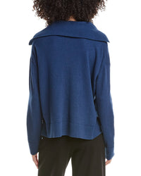 Lafayette 148 New York Lafayette 148 New York Half Zip Collared Sweater