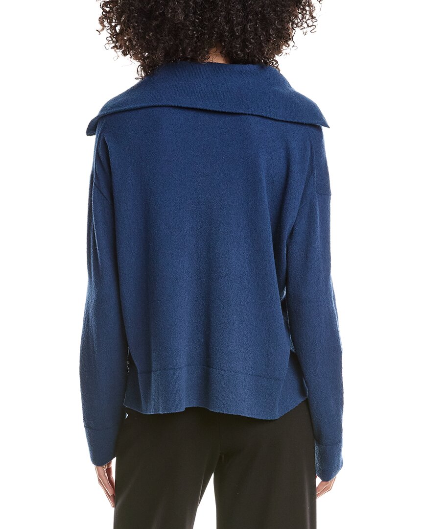 Lafayette 148 New York Lafayette 148 New York Half Zip Collared Sweater