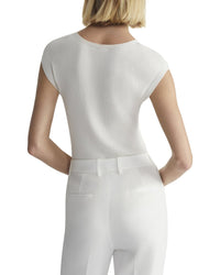 Lafayette 148 New York Lafayette 148 New York Ribbed Wide Crewneck Silk-Blend Pullover