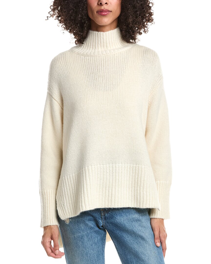 Lafayette 148 New York Lafayette 148 New York Stand Collar Drop Shoulder Cashmere & Silk-Blend  Sweater