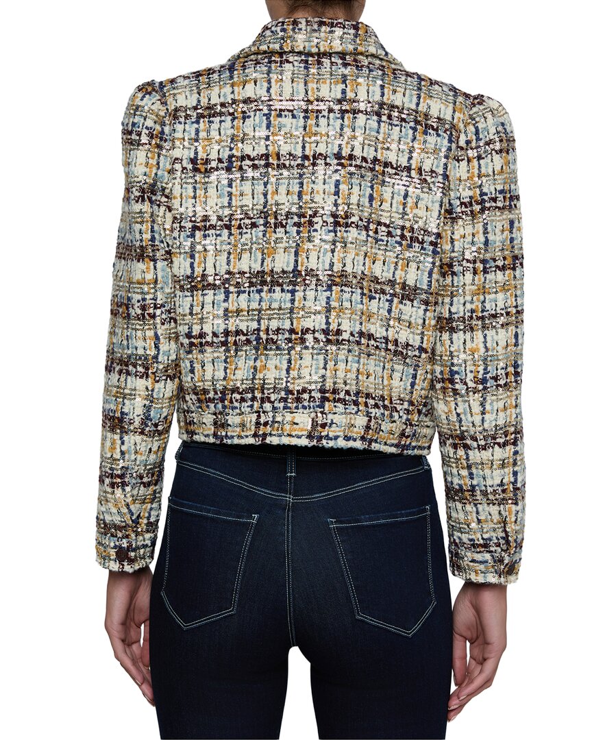 L’AGENCE L’Agence Kasey Bracelet Sleeve Wool-Blend Jacket