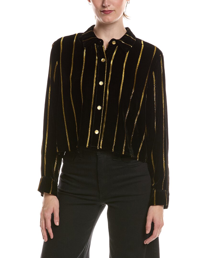 L’AGENCE L’Agence Cosette Crop Hi Low Shirt