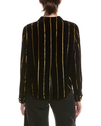 L’AGENCE L’Agence Cosette Crop Hi Low Shirt