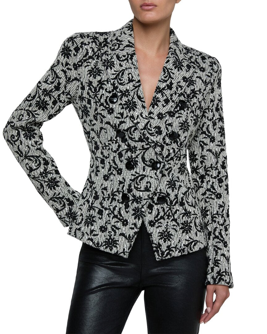 L’AGENCE L’Agence Bethany Structured Wool-Blend Blazer