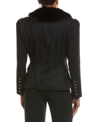 L’AGENCE L’Agence Kaisley Fur Collar Blazer