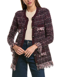 L’AGENCE L’Agence Kastoria Fringe Trim Cardigan