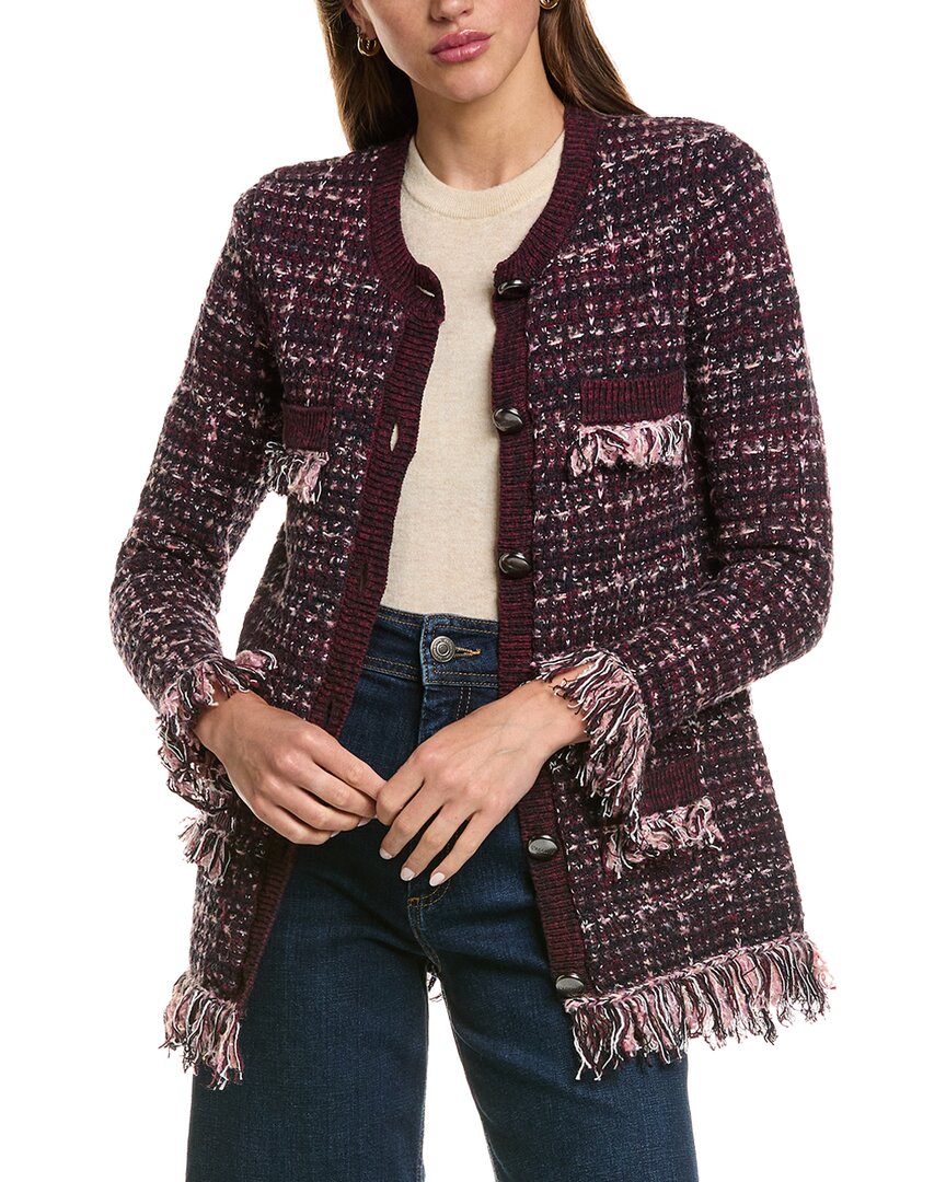 L’AGENCE L’Agence Kastoria Fringe Trim Cardigan