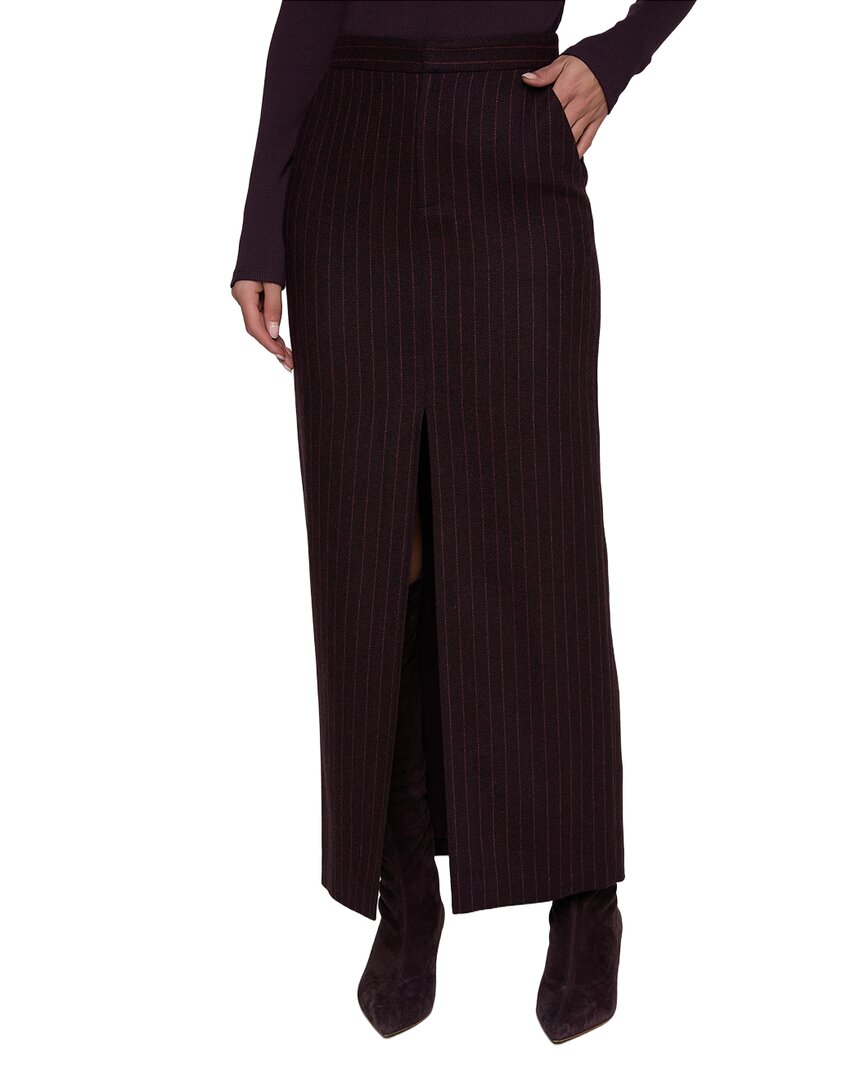 L’AGENCE L’Agence Maceline Wool-Blend Maxi Skirt