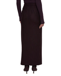 L’AGENCE L’Agence Maceline Wool-Blend Maxi Skirt