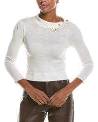 L’AGENCE L’Agence Kamdyn Crop Mock Neck Top