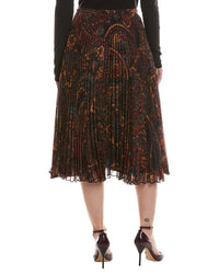 L’AGENCE L’Agence Fernanda Pleated Midi Skirt