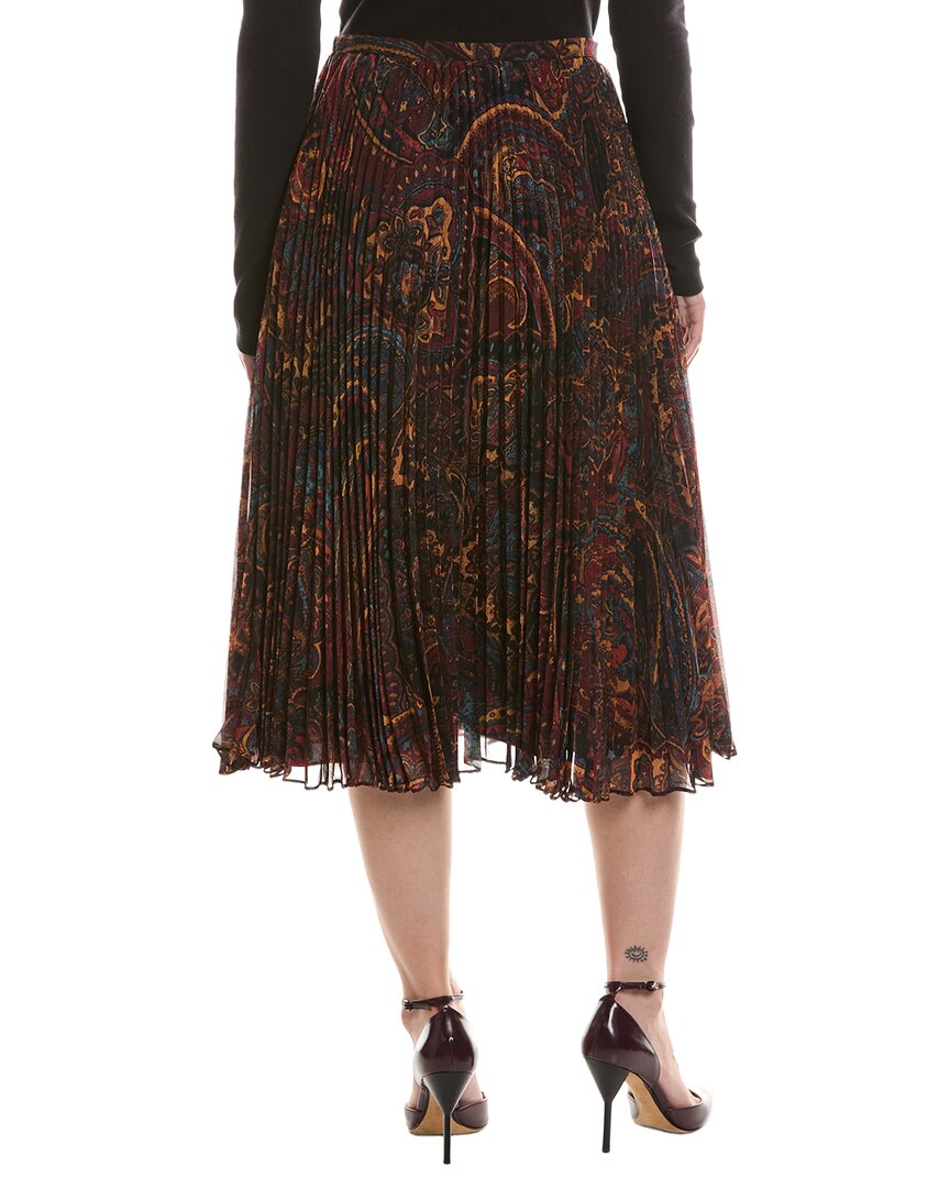 L’AGENCE L’Agence Fernanda Pleated Midi Skirt