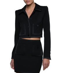 L’AGENCE L’Agence Blythe Satin Binding Jacket