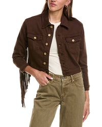 L’AGENCE L’Agence Koda Crop Jkt Fringe