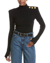 L’AGENCE L’Agence Jennis Mock Neck Knit Bodysuit
