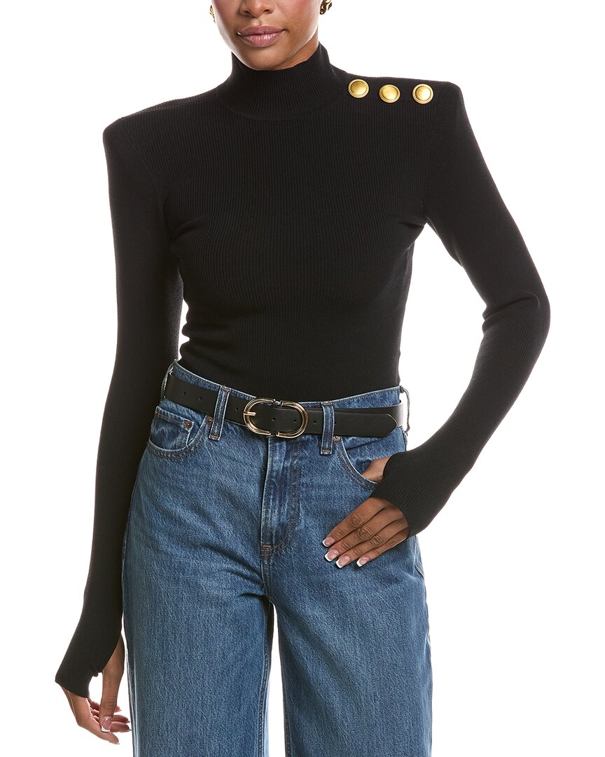 L’AGENCE L’Agence Jennis Mock Neck Knit Bodysuit