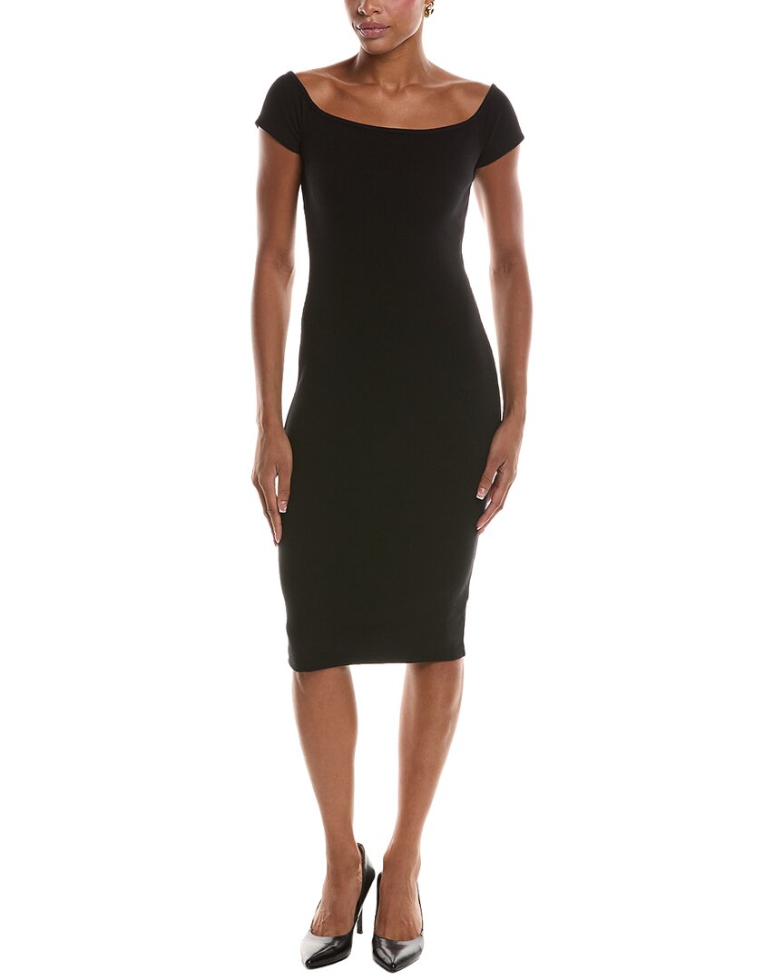 L’AGENCE L’Agence Yazzy Ss Off-Shoulder Midi Dress