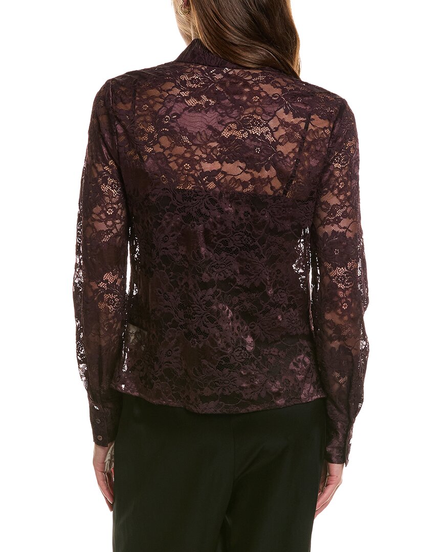 L’AGENCE L’Agence Maia Lace Button-Down Blouse
