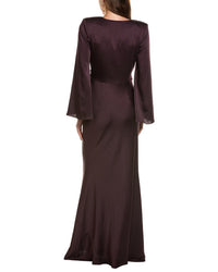 L’AGENCE L'agence Manon Surplice Maxi Dress