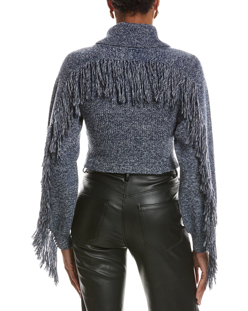 L’AGENCE L’Agence Maddison Fringe Turtleneck