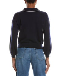 L’AGENCE L’Agence Malaki 3/4 Sleeve Wool-Blend Clard Sweater