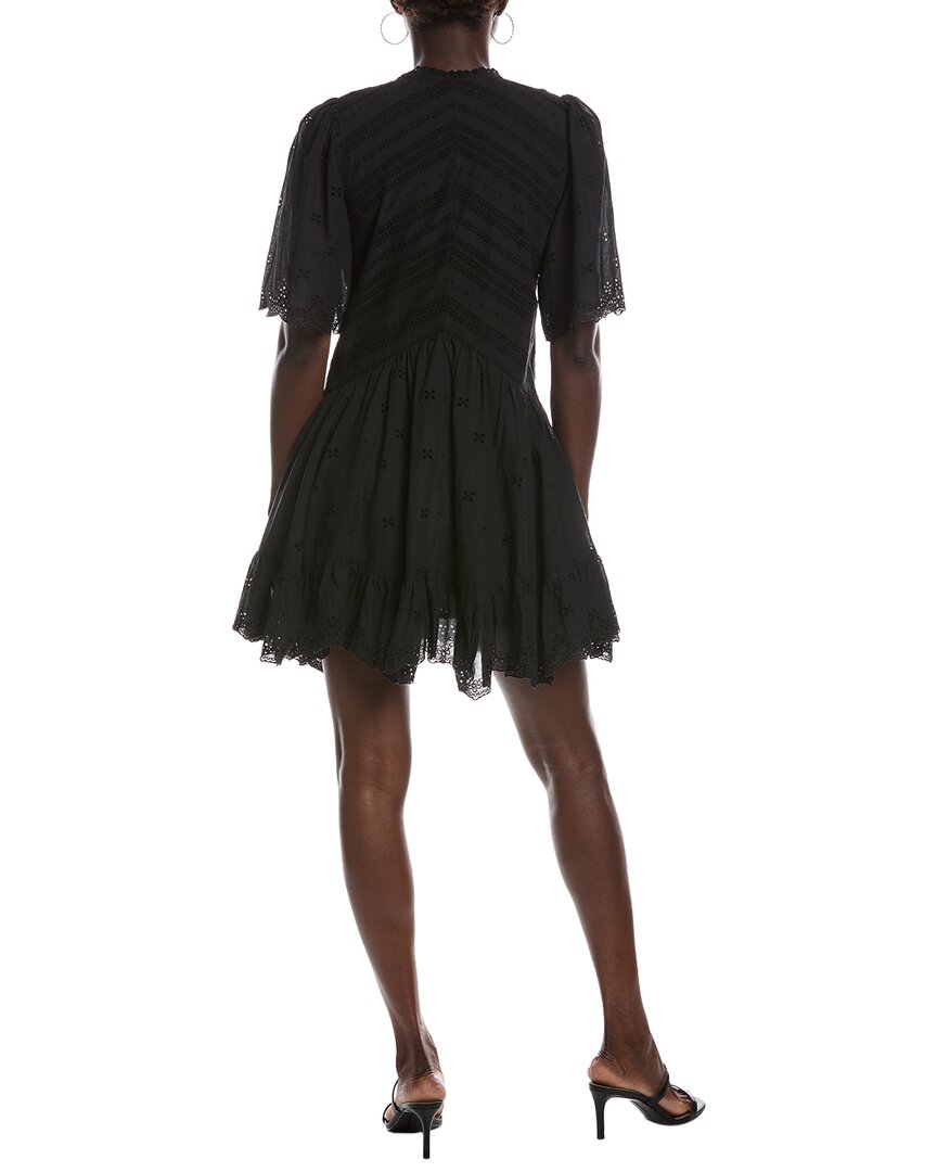 Madewell Madewell Eyelet Flutter Sleeve Mini Dress
