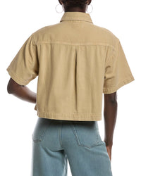 Madewell Madewell Boxy Crop Button Up Shirt