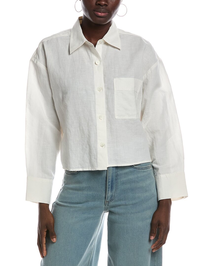 Madewell Madewell Straight Hem Linen-Blend Shirt