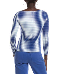 Madewell Madewell Compact 1X1 Boatneck Stripe T-Shirt