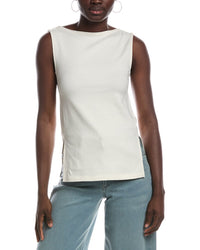 Madewell Madewell Sleeveless Boatneck Side Slit T-Shirt