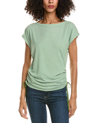 Max Studio Max Studio Cap Sleeve Stripe Top