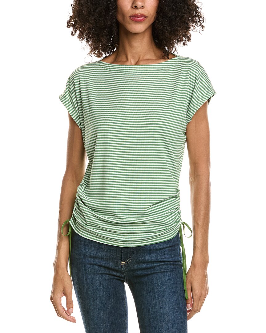 Max Studio Max Studio Cap Sleeve Stripe Top