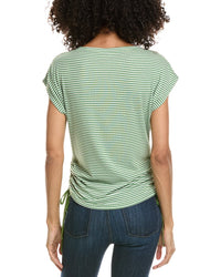 Max Studio Max Studio Cap Sleeve Stripe Top