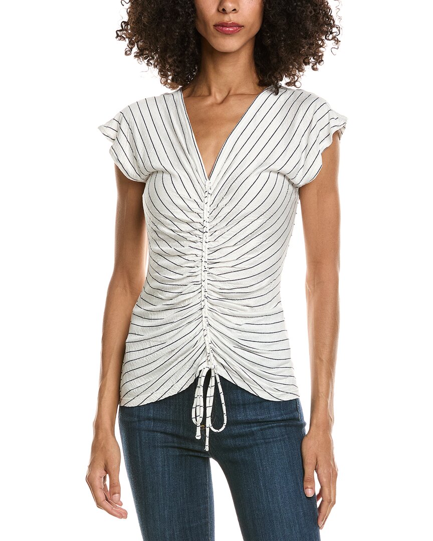Max Studio Max Studio Center Cinched Short Sleeve Top