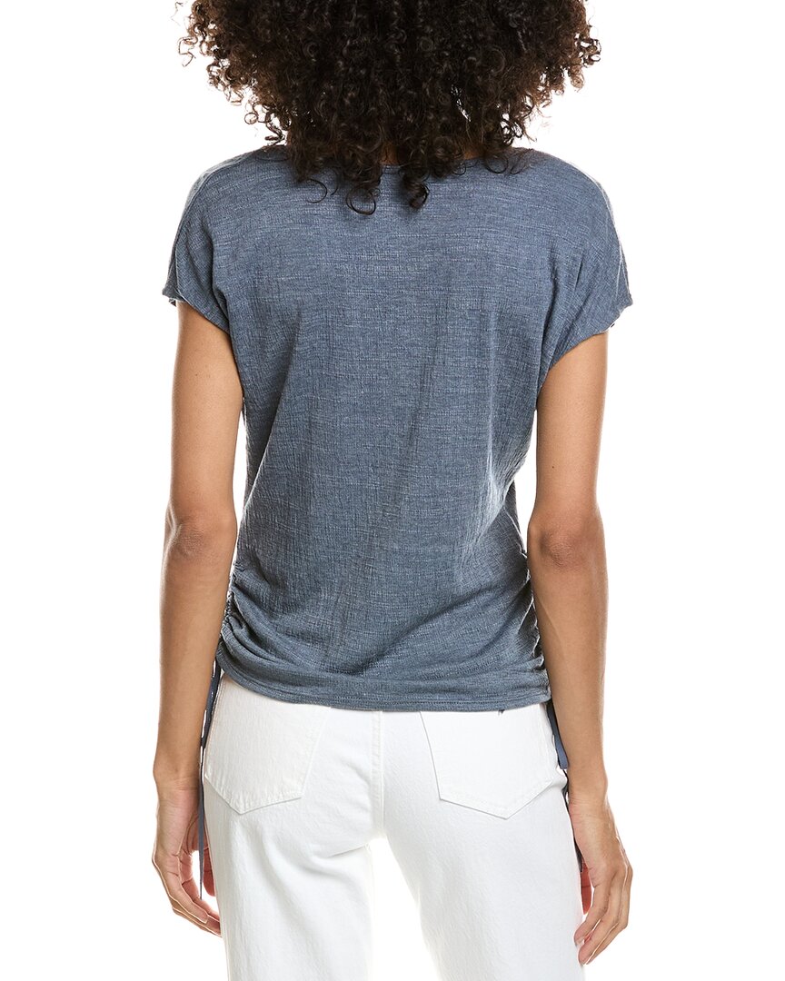 Max Studio Max Studio Side Cinched V-Neck Top