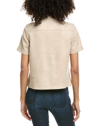 Max Studio Max Studio Short Sleeve Collared Top