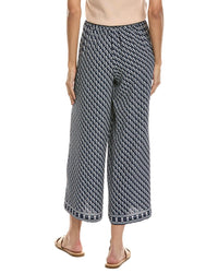 Max Studio Max Studio Wide Leg Pull-On Crop Pant