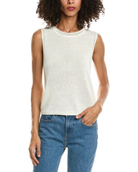Max Studio Max Studio Sleeveless Linen-Blend Top