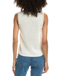 Max Studio Max Studio Sleeveless Linen-Blend Top