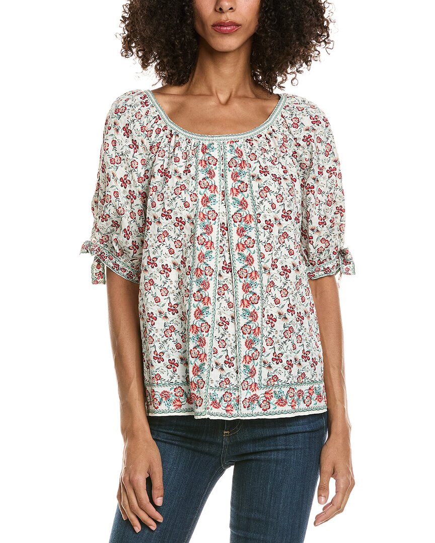 Max Studio Max Studio Short Sleeve Inverted Pleat Top