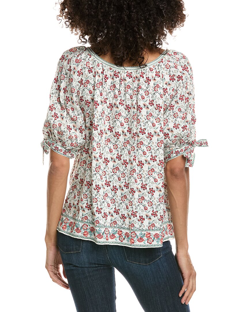 Max Studio Max Studio Short Sleeve Inverted Pleat Top