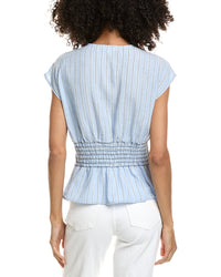 Max Studio Max Studio V-Neck Front Pleat Top